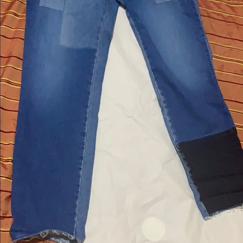 Zara Patchwork Jeans - image 5